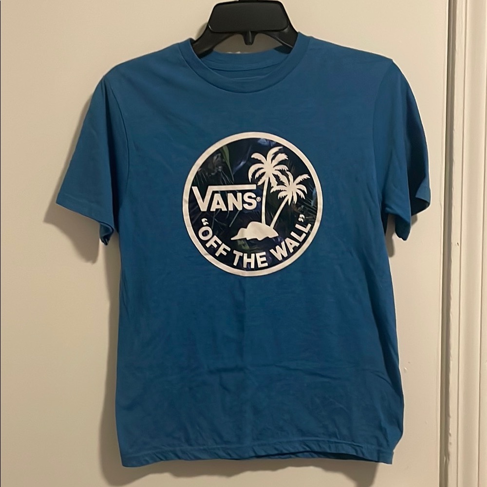 Vans “ Off The Wall “ blue short sleeve T-shirt size medium